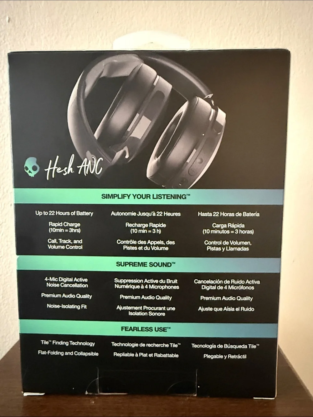 Skullcandy Hesh ANC Over-Ear Wireless Headphones - Black